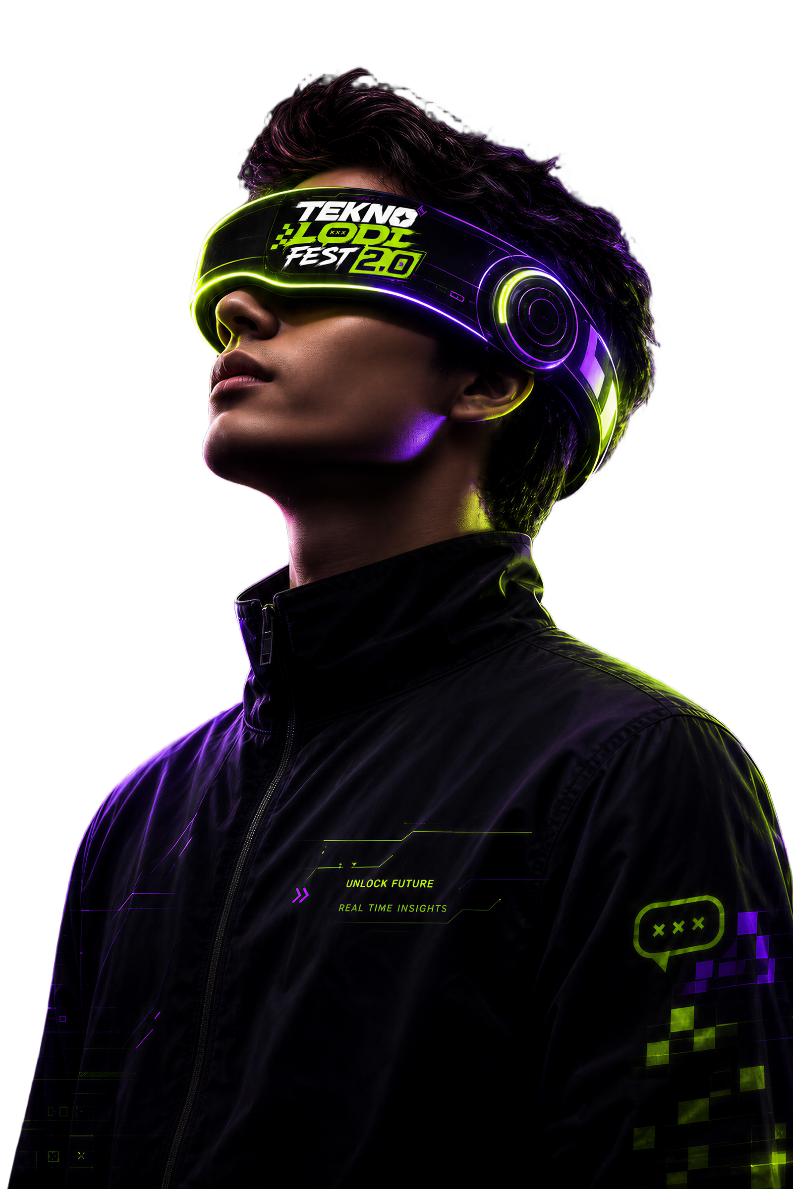 Digital Nation Builder wearing TeknoLodi Fest AR glasses